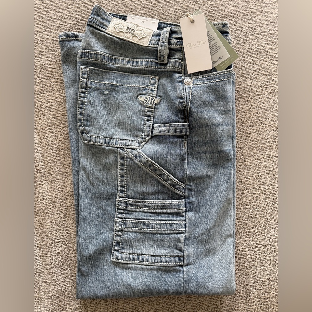 Miss Me high-rise cargo wide, slim fit 26 x 30